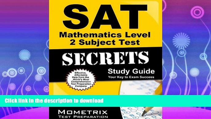 READ  SAT Mathematics Level 2 Subject Test Secrets Study Guide: SAT Subject Exam Review for the