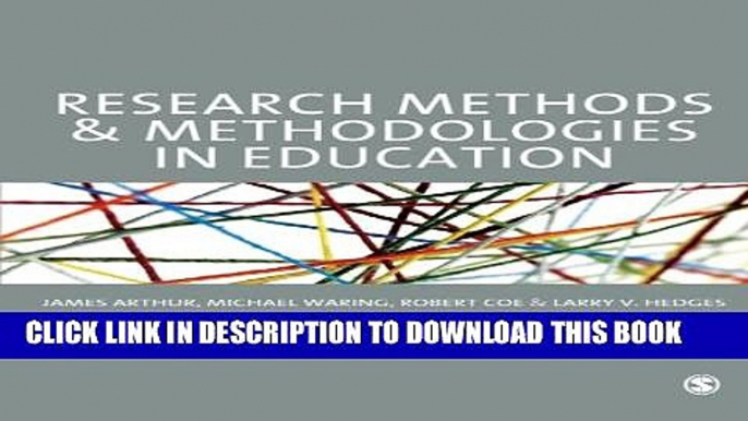 [PDF] Research Methods And Methodologies In Education Full Online