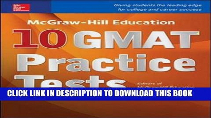 New Book McGraw-Hill Education 10 GMAT Practice Tests