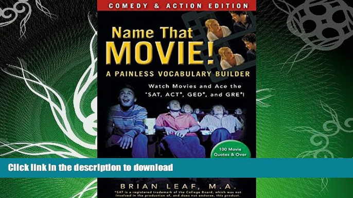 READ  Name That Movie! A Painless Vocabulary Builder Comedy   Action Edition: Watch Movies and