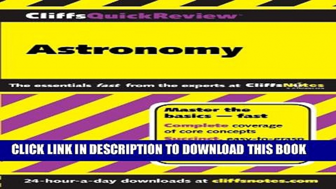 [PDF] CliffsQuickReview Astronomy (Cliffs Quick Review (Paperback)) Popular Colection