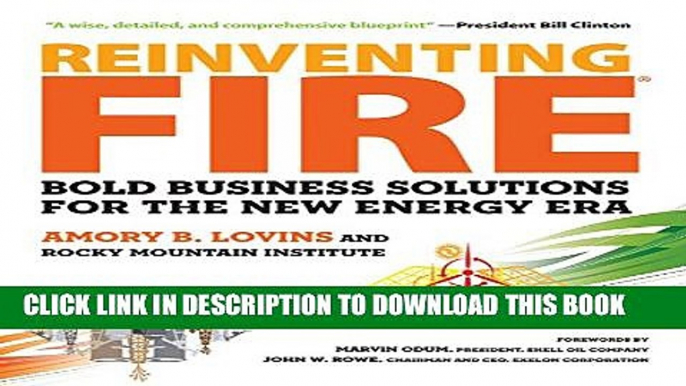 New Book Reinventing Fire: Bold Business Solutions for the New Energy Era