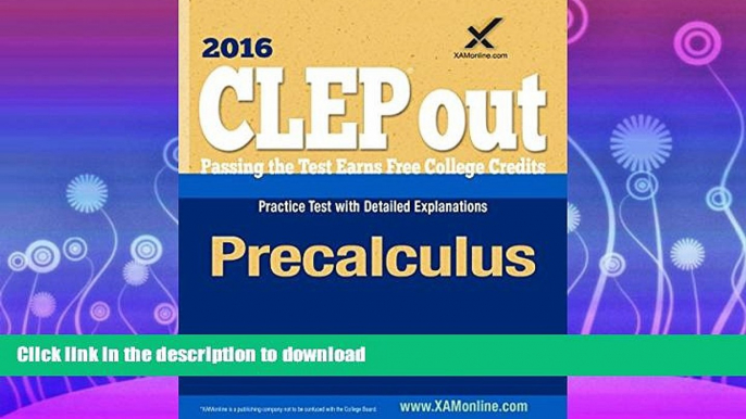 READ BOOK  CLEP Precalculus FULL ONLINE