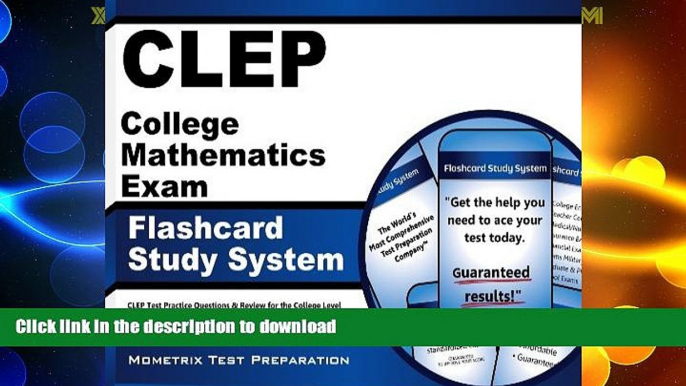 READ  CLEP College Mathematics Exam Flashcard Study System: CLEP Test Practice Questions   Review