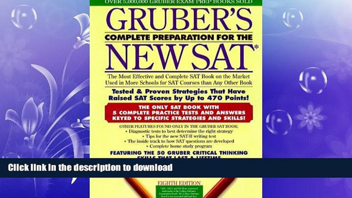 READ  Gruber s Complete Preparation for the New SAT 8E (Gruber s Complete Preparation for the