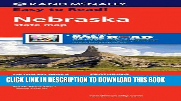 New Book Rand McNally Easy To Read: Nebraska State Map