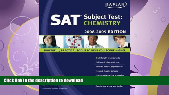 FAVORITE BOOK  Kaplan SAT Subject Test: Chemistry, 2008-2009 Edition (Kaplan SAT Subject Tests: