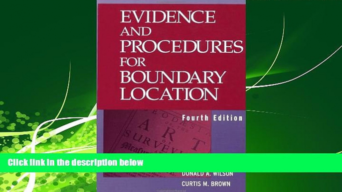 GET PDF  Evidence and Procedures for Boundary Location