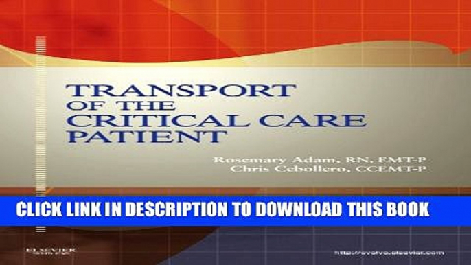 [PDF] Transport of The critical Care Patient Popular Colection