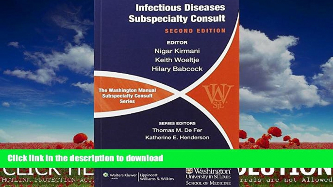 EBOOK ONLINE  The Washington Manual of Infectious Disease Subspecialty Consult (The Washington