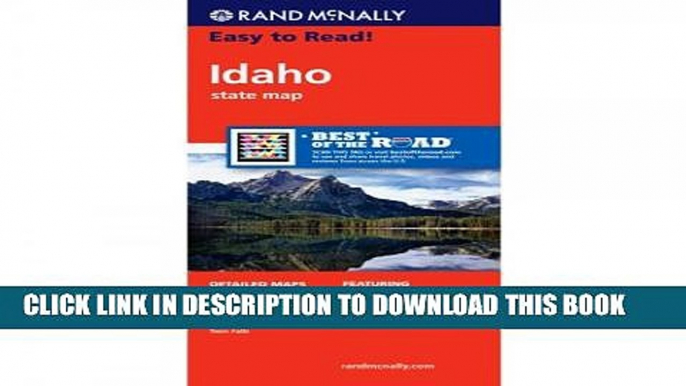 New Book Rand McNally Easy To Read: Idaho State Map