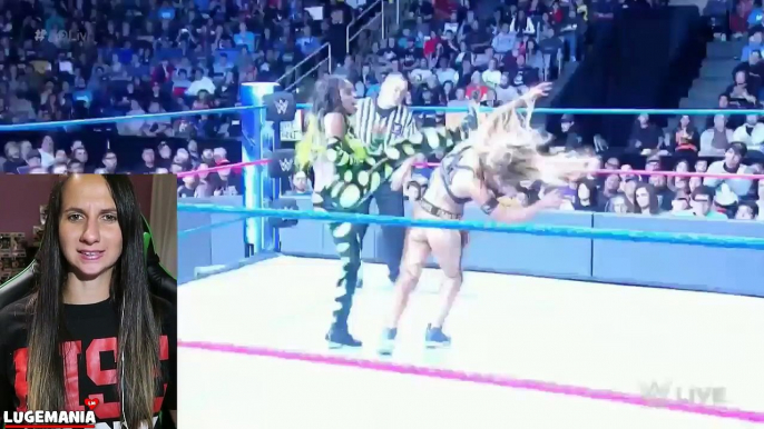 WWE Smackdown 10/11/16 Carmela vs Naomi interrupted by Nikki