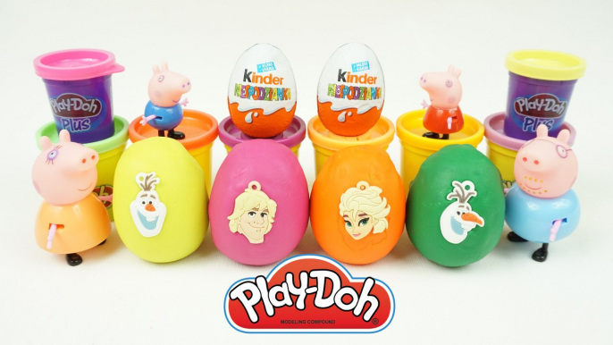 Peppa Pig Toys -  PLay Doh Eggs - Kinder surprise Eggs Elsa My Pony & Peppa Pig Toys