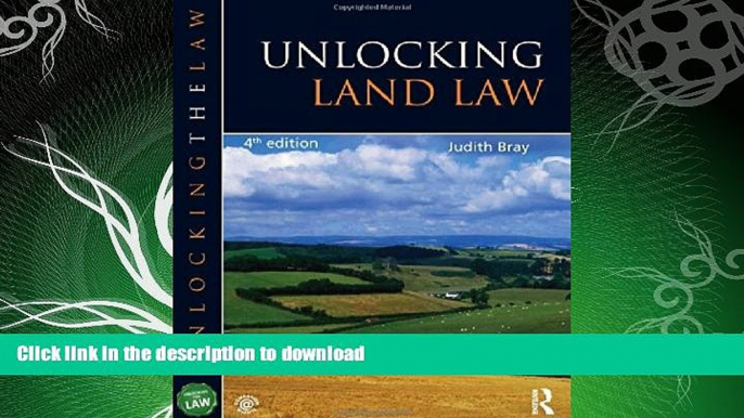 EBOOK ONLINE  Unlocking Land Law (Unlocking Series)  PDF ONLINE