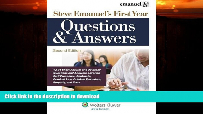 FAVORITE BOOK  Steve Emanuels First Years Questions   Answers FULL ONLINE