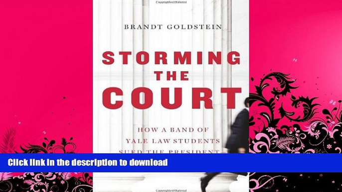 EBOOK ONLINE  Storming the Court: How a Band of Yale Law Students Sued the President--and Won