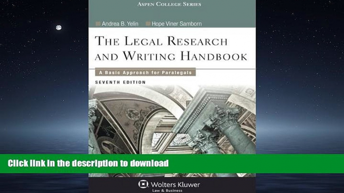 FAVORIT BOOK Legal Research and Writing Handbook: A Basic Approach for Paralegals (Aspen College)