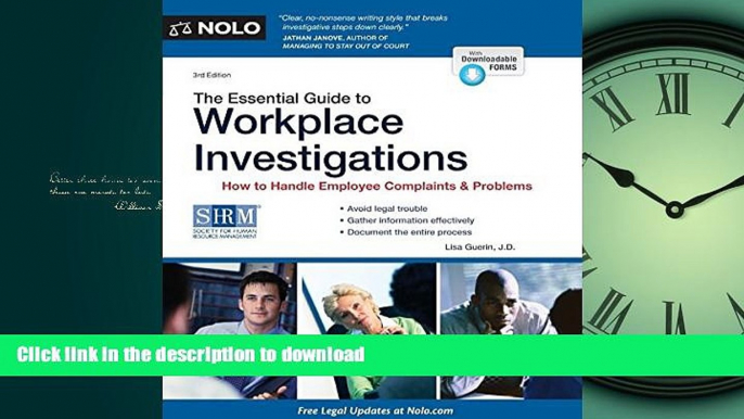 PDF ONLINE The Essential Guide to Workplace Investigations: How to Handle Employee Complaints