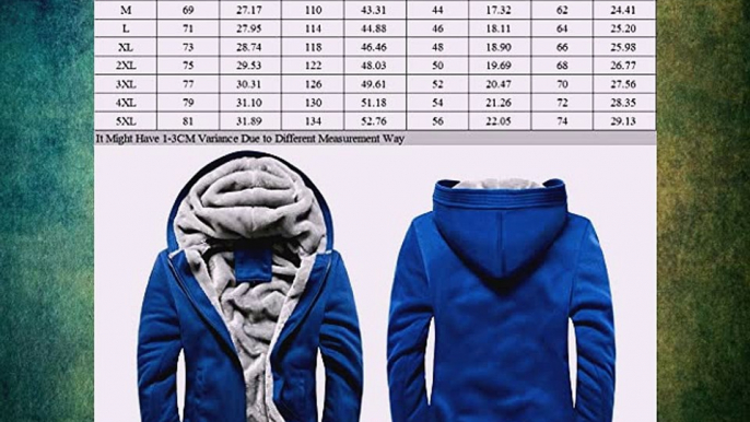 Linyuan Men's Casual Warm Jacket Long Sleeve Sport Coats Zip Hoodies Sweatshirt Jacket