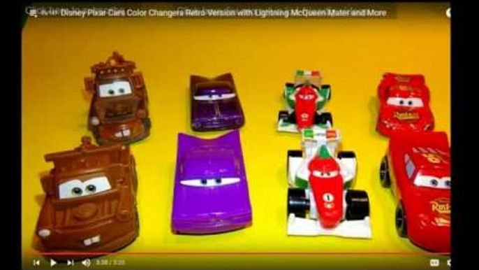 New Kids Pixar Cars Toys Live Stream with Lightning McQueen Cars and Mater with Cars 2 Race Cars