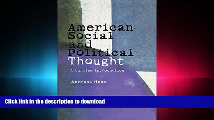 FAVORIT BOOK American Social and Political Thought: A Reader READ EBOOK