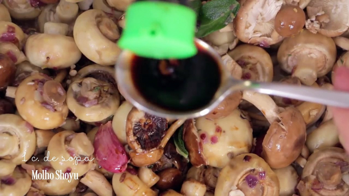 Macarrão com Cogumelos e Aspargos | Vamos pra Cozinha #17