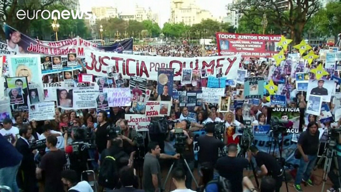 Argentina: manifestação de milhares por justiça para vítimas de crimes