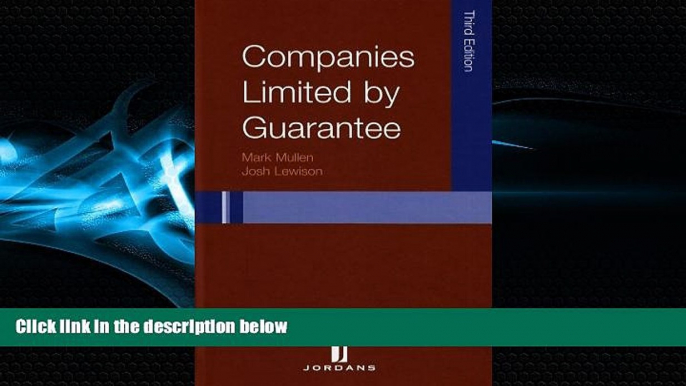 READ book  Companies Limited by Guarantee: Third Edition  FREE BOOOK ONLINE