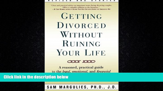 different   Getting Divorced Without Ruining Your Life: A Reasoned, Practical Guide to the Legal,