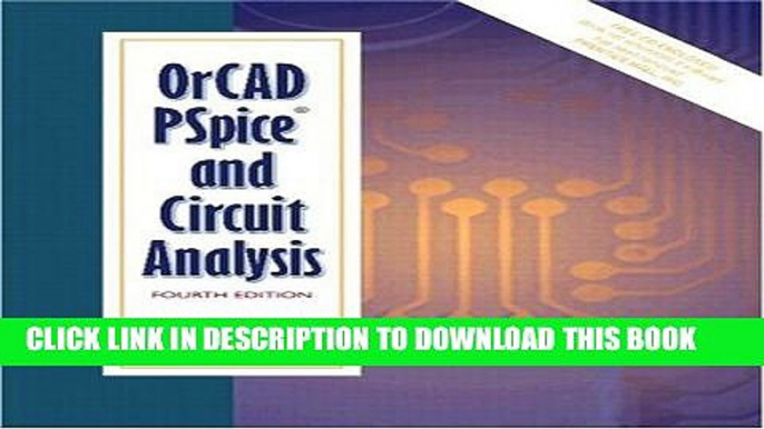 [PDF] OrCAD PSpice and Circuit Analysis (4th Edition) Full Online