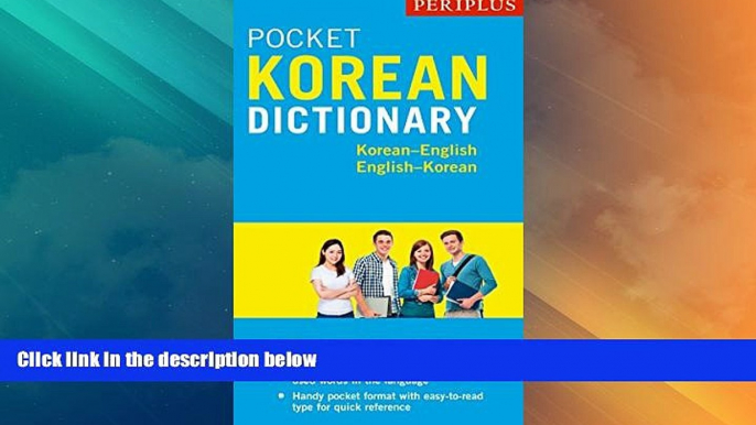 Big Deals  Periplus Pocket Korean Dictionary: Korean-English English-Korean, Second Edition