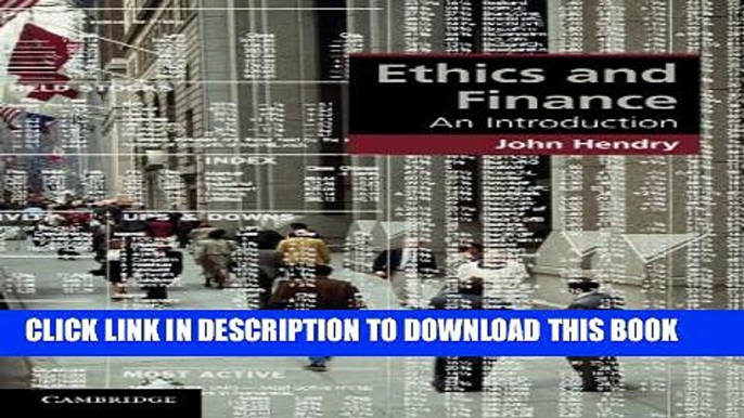 [PDF] Ethics and Finance: An Introduction (Cambridge Applied Ethics) Popular Online