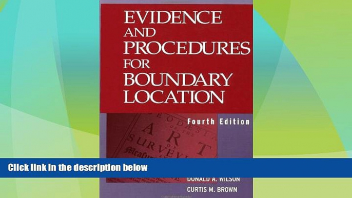 Must Have PDF  Evidence and Procedures for Boundary Location  Best Seller Books Best Seller