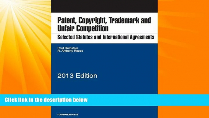 different   Selected Statutes and International Agreements on Unfair Competition, Trademark,