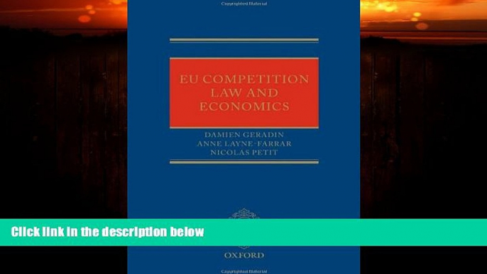 FAVORITE BOOK  EU Competition Law and Economics