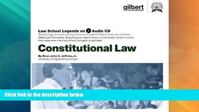 Big Deals  Constitutional Law (Law School Legends Audio Series)  Best Seller Books Most Wanted