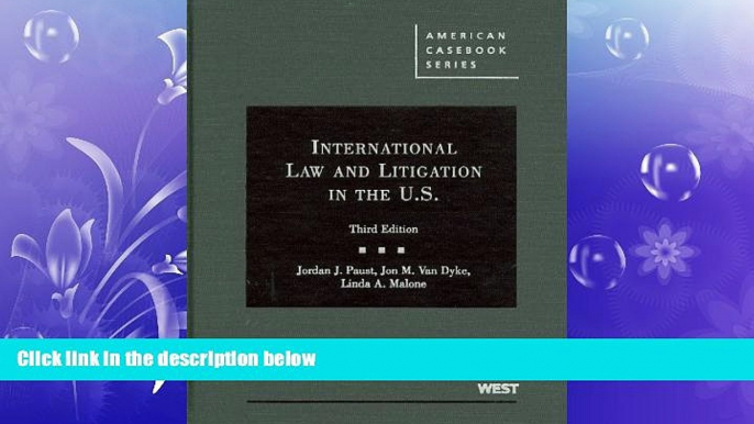 FREE DOWNLOAD  International Law and Litigation in the United States (American Casebook Series)