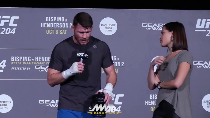 UFC 204: Michael Bisping open workout scrum