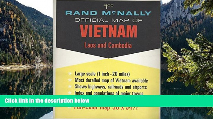 Big Deals  Rand mcNally Official Map of Vietnam Laos   Cambodia  Best Seller Books Most Wanted