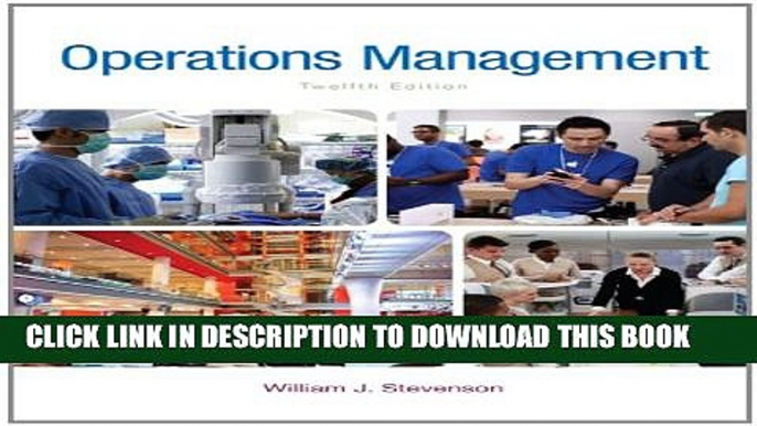 [PDF] Operations Management (McGraw-Hill Series in Operations and Decision Sciences) Full Online