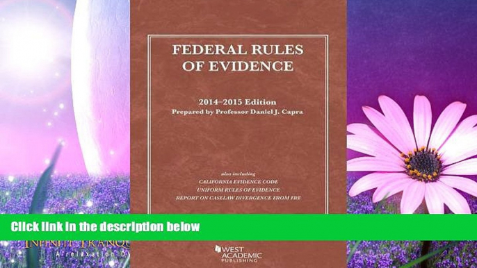 Big Deals  Federal Rules of Evidence, 2014-2015 (Selected Statutes)  Best Seller Books Best Seller