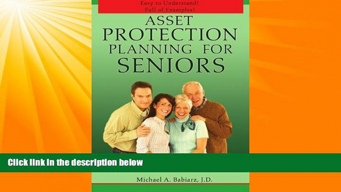 Big Deals  Asset Protection Planning for Seniors  Best Seller Books Best Seller