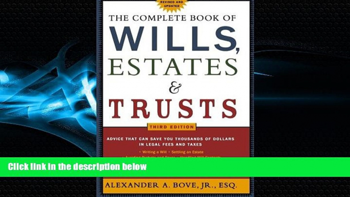 Books to Read  The Complete Book of Wills, Estates   Trusts  Best Seller Books Most Wanted