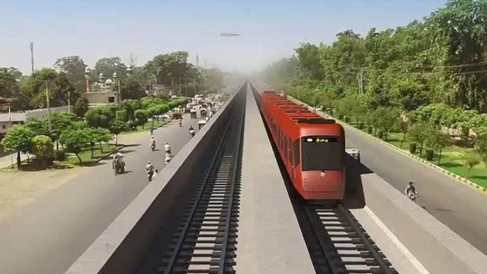 Lahore Orange Metro Train Routes & Construction