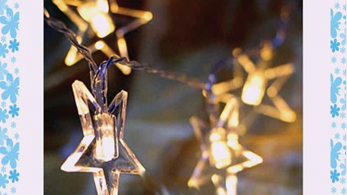 NNIUK 20 LED Transparent Pentagramm feenhafter Schnur beleuchtet batteriebetrieben fÃ¼r Weihnachten