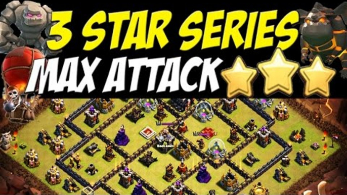 3 Star Series: "MAX ATTACK" TH9 FASTEST Attack Strategy | OP LALOON/Golavaloon | Clash of Clans