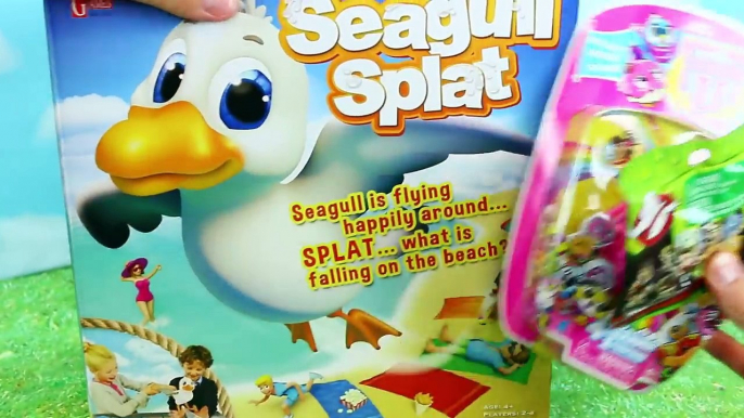 Seagull Splat Board GAME Funny Family Game Night Challenge Pooping Bird on Cards Toy DisneyCarToys