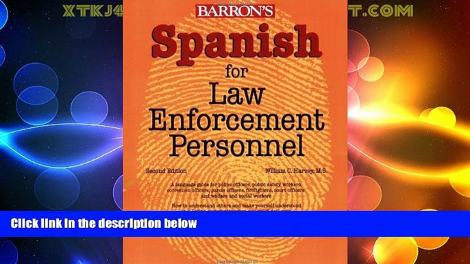 Big Deals  Spanish for Law Enforcement Personnel  Best Seller Books Best Seller