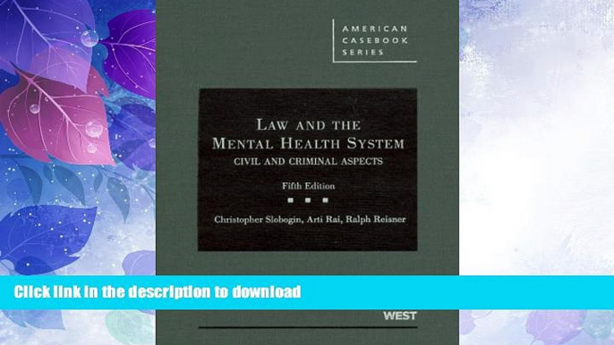 READ  Law and the Mental Health System: Civil and Criminal Aspects (American Casebook) (American