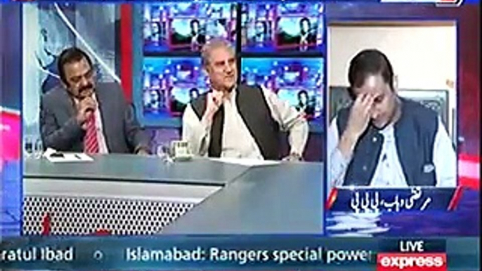 Shah Mehmood Qureshi traps Rana Sana Ullah on live TV regarding Islamabad Lock-down march